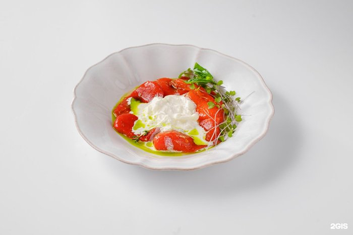 Печеный перец со страчателлой